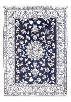 Tapis persan - Nain - Royal - 209 x 146 cm - bleu foncé