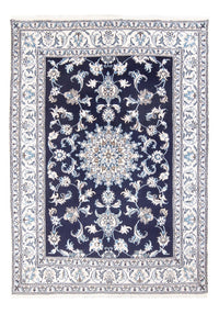 Tapis persan - Nain - Royal - 209 x 146 cm - bleu foncé