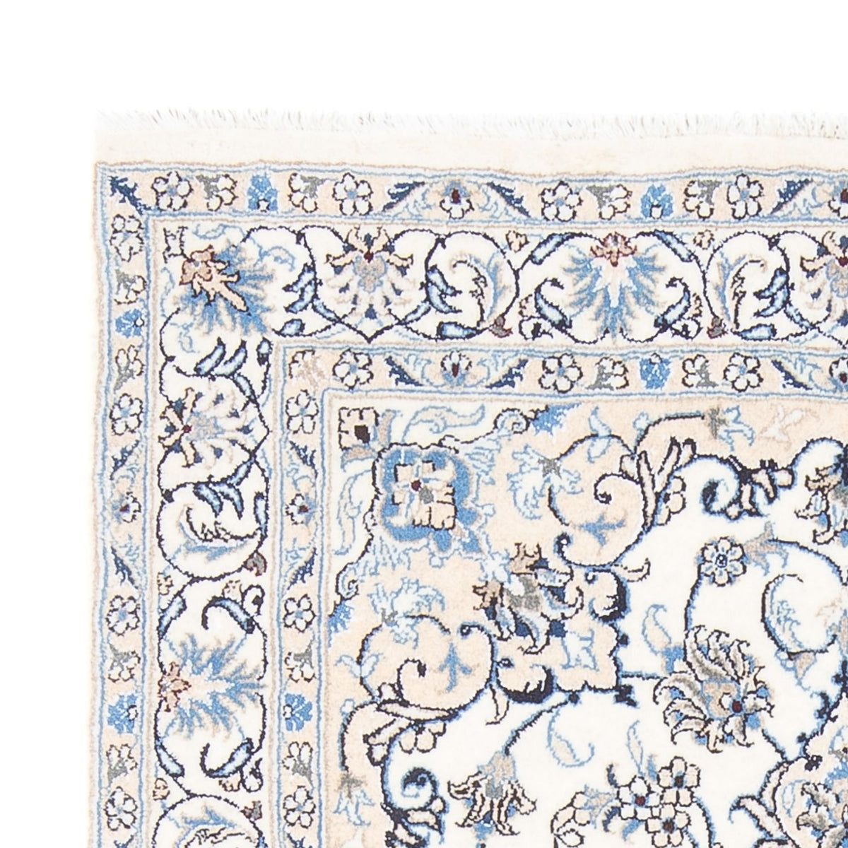 Tapis persan - Nain - Royal - 200 x 143 cm - crème