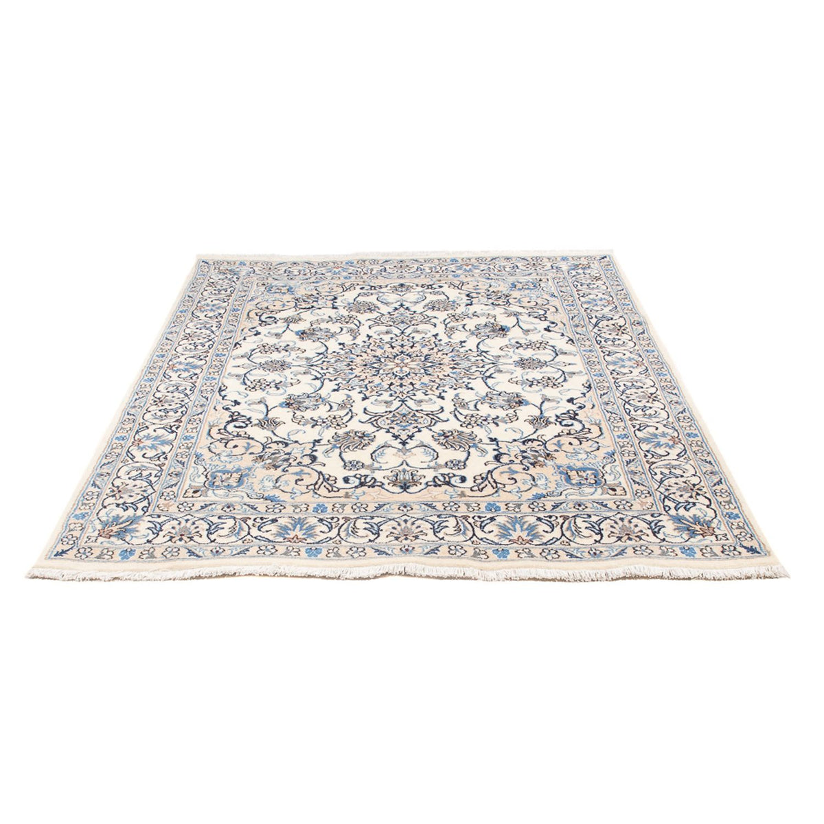 Tapis persan - Nain - Royal - 200 x 143 cm - crème