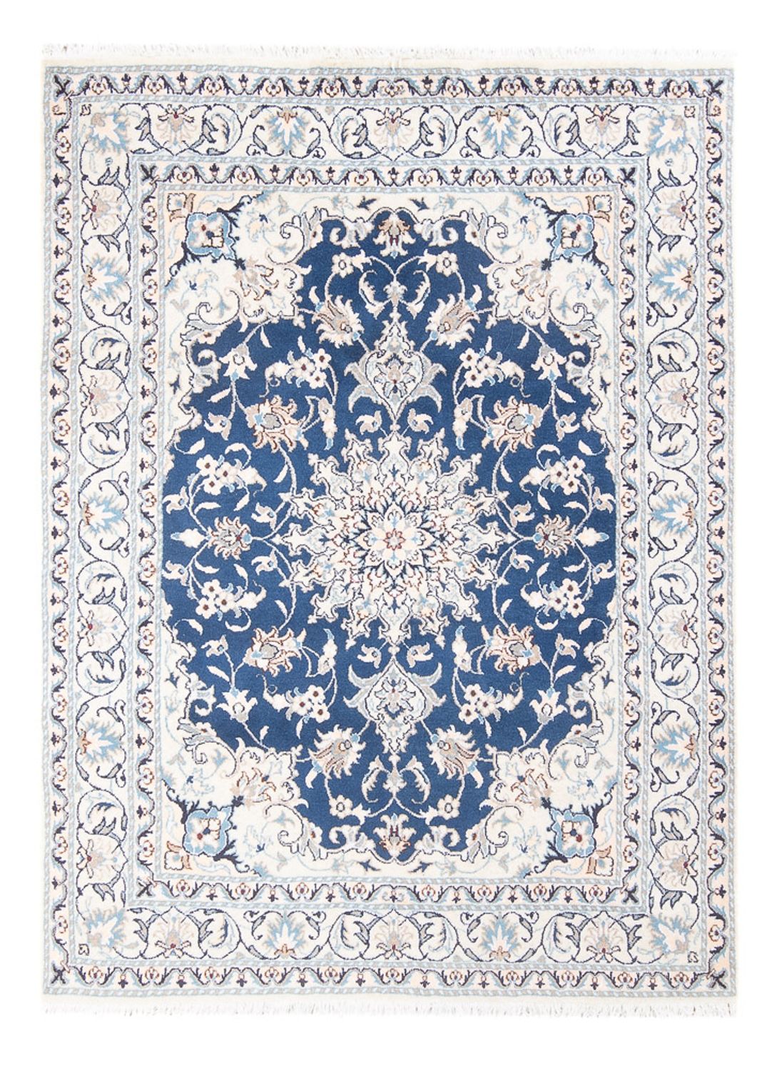 Tapis persan - Nain - Royal - 195 x 145 cm - bleu