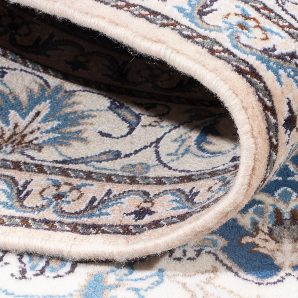 Tapis persan - Nain - Royal - 194 x 147 cm - bleu