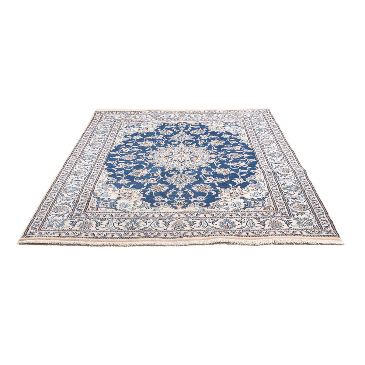 Tapis persan - Nain - Royal - 194 x 147 cm - bleu