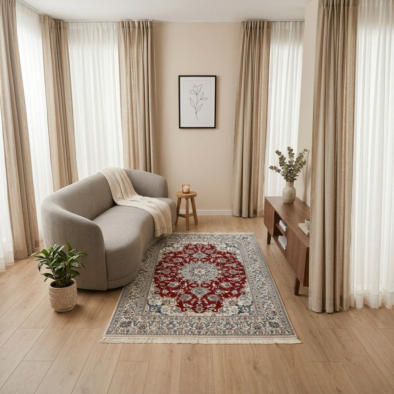 Tapis de Nain - 9 lignes Tapis 197x142cm - Tapis persan