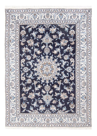 Tapis persan - Nain - Royal - 200 x 146 cm - bleu foncé