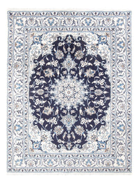 Tapis persan - Nain - Royal - 200 x 147 cm - bleu foncé