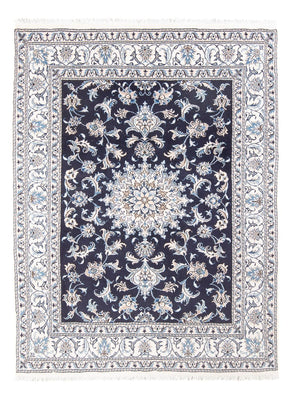 Tapis persan - Nain - Royal - 196 x 145 cm - bleu foncé