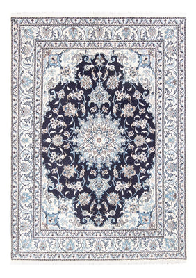 Tapis persan - Nain - Royal - 198 x 150 cm - bleu foncé