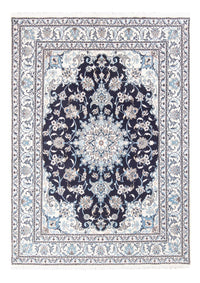 Tapis persan - Nain - Royal - 198 x 150 cm - bleu foncé