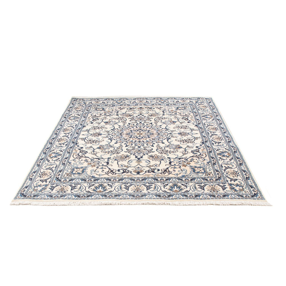 Tapis persan - Nain - Royal - 202 x 149 cm - crème