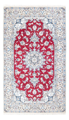 Tapis persan - Nain - 201 x 117 cm - rouge