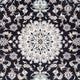 Tapis persan - Nain - 234 x 166 cm - bleu foncé
