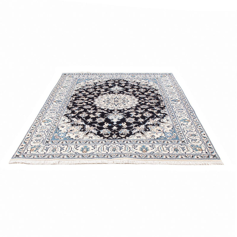 Tapis persan - Nain - 234 x 166 cm - bleu foncé