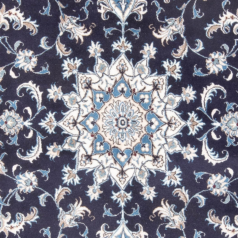 Tapis persan - Nain - 232 x 168 cm - bleu foncé