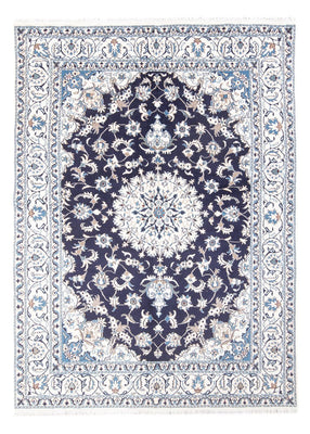 Tapis persan - Nain - 235 x 167 cm - bleu foncé
