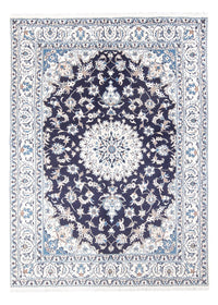 Tapis persan - Nain - 235 x 167 cm - bleu foncé