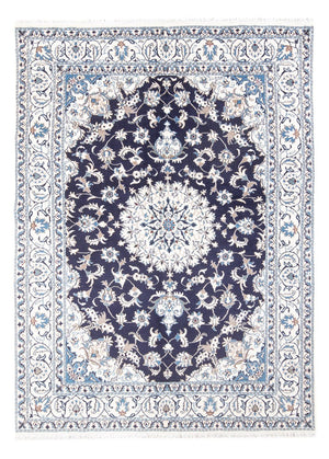 Tapis persan - Nain - 235 x 167 cm - bleu foncé