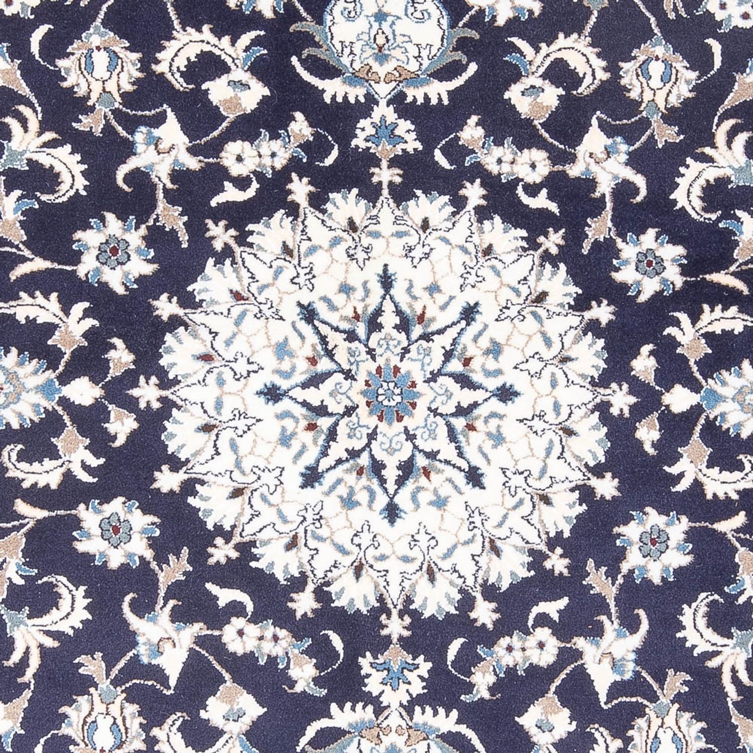 Tapis persan - Nain - 235 x 167 cm - bleu foncé