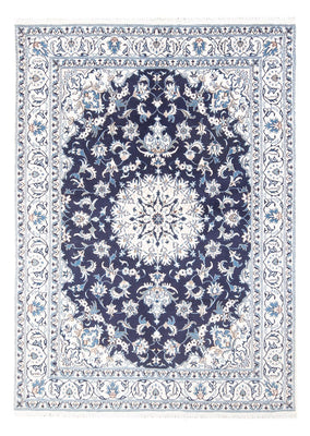 Tapis persan - Nain - 234 x 168 cm - bleu foncé