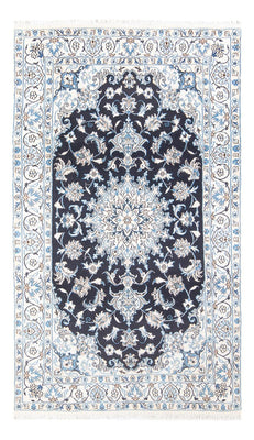 Tapis persan - Nain - 228 x 172 cm - bleu foncé