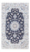 Tapis persan - Nain - 200 x 120 cm - bleu foncé