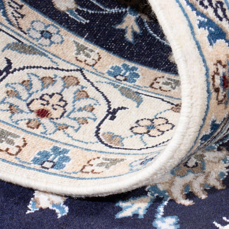 Tapis persan - Nain - 200 x 120 cm - bleu foncé