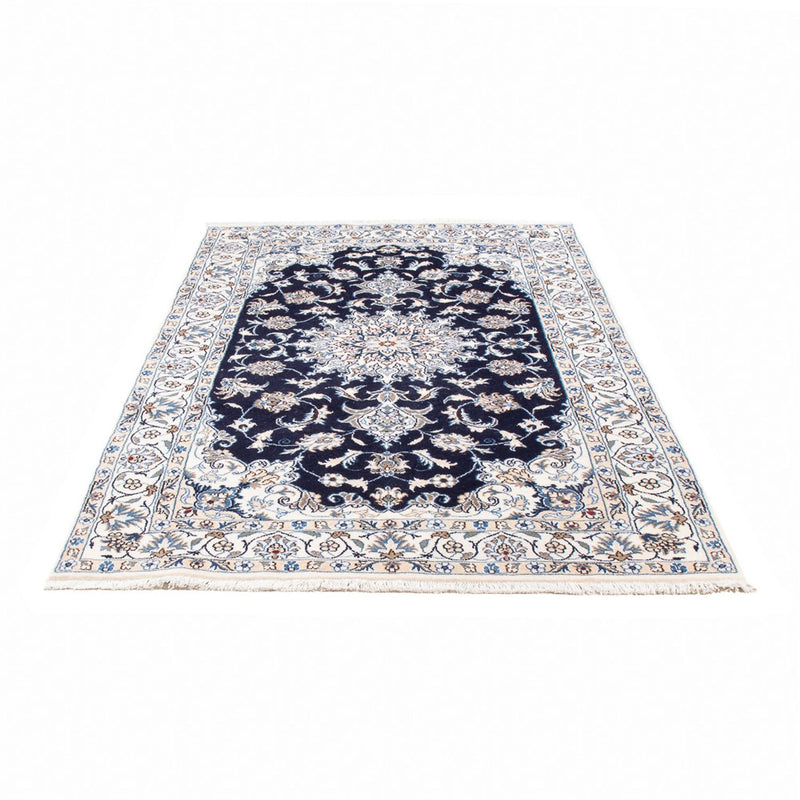 Tapis persan - Nain - 200 x 120 cm - bleu foncé