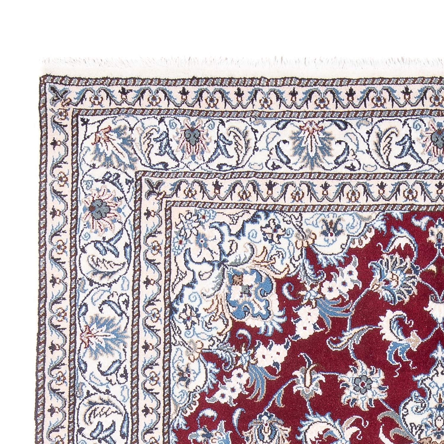 Tapis persan - Nain - 243 x 168 cm - rouge