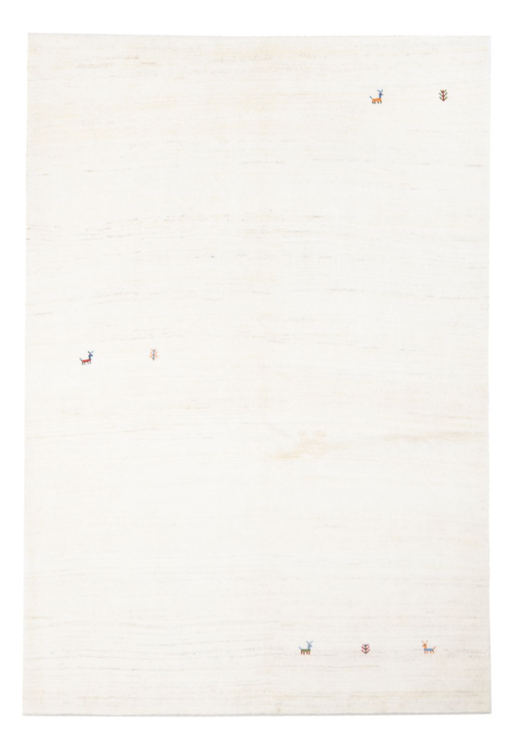Tapis Gabbeh - Persan - 205 x 150 cm - crème