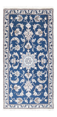 Tapis persan - Nain - 141 x 70 cm - bleu