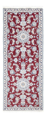 Tapis de couloir Tapis persan - Nain - 194 x 80 cm - rouge