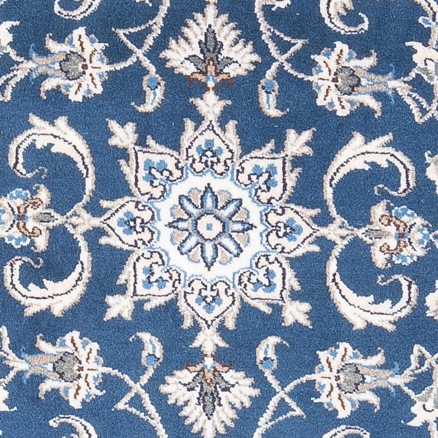 Tapis persan - Nain - 140 x 70 cm - bleu