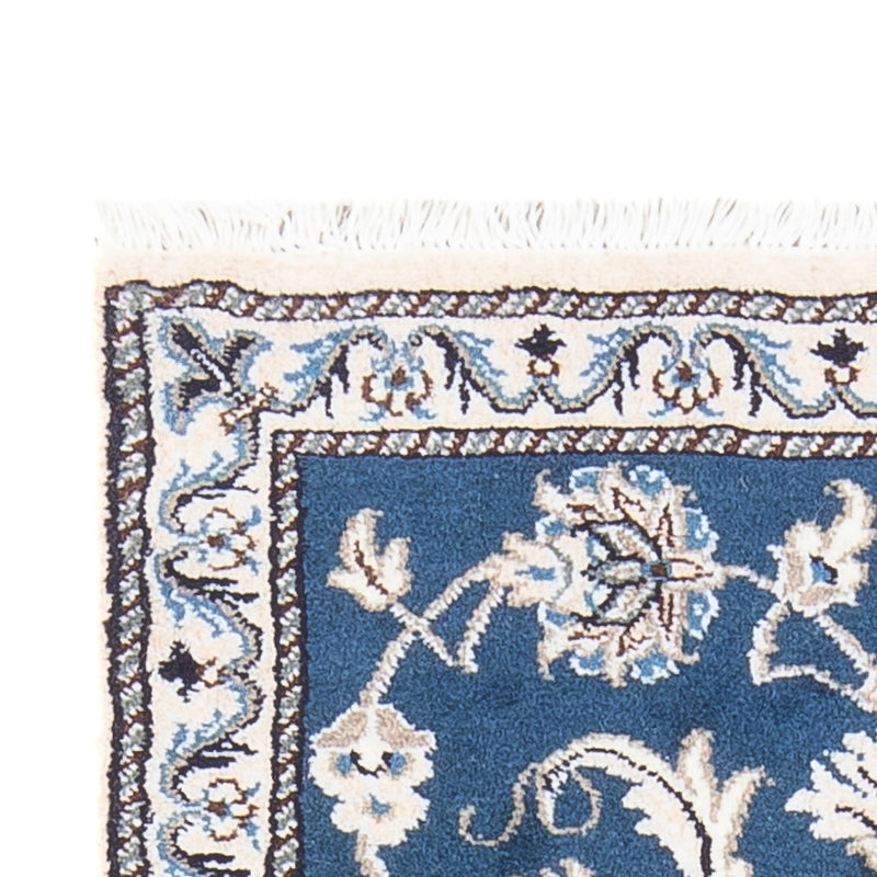 Tapis persan - Nain - 140 x 70 cm - bleu