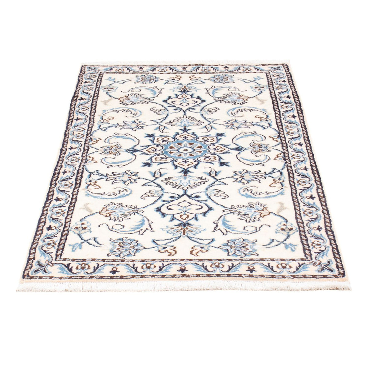 Tapis persan - Nain - 132 x 70 cm - crème