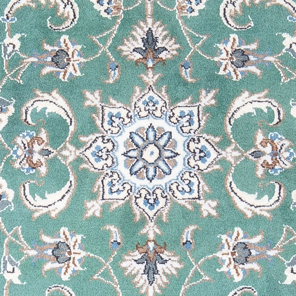 Tapis persan - Nain - 140 x 70 cm - vert