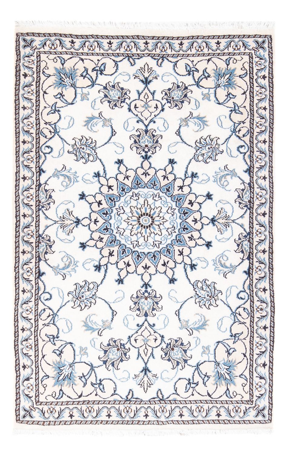 Tapis persan - Nain - 140 x 90 cm - crème