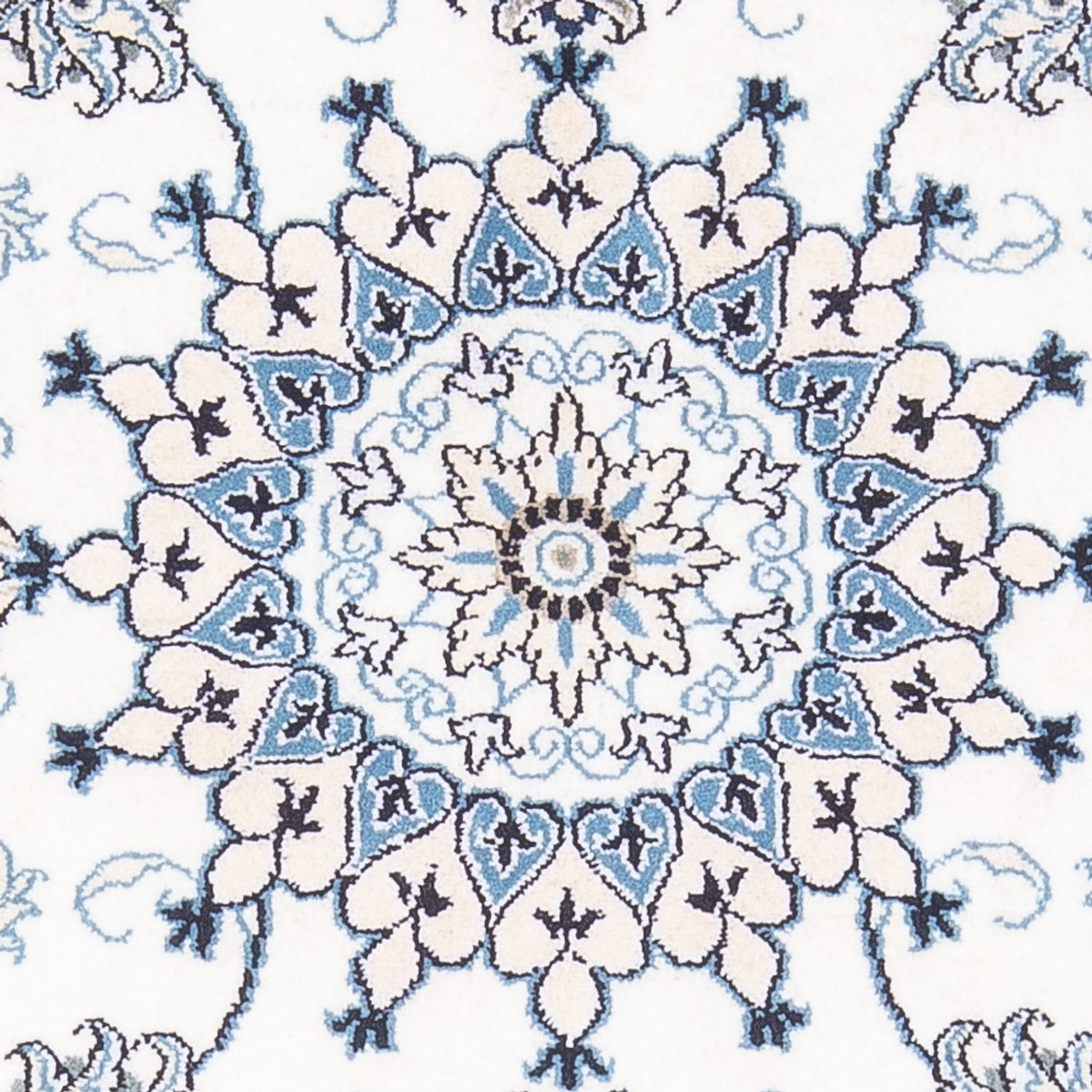 Tapis persan - Nain - 140 x 90 cm - crème