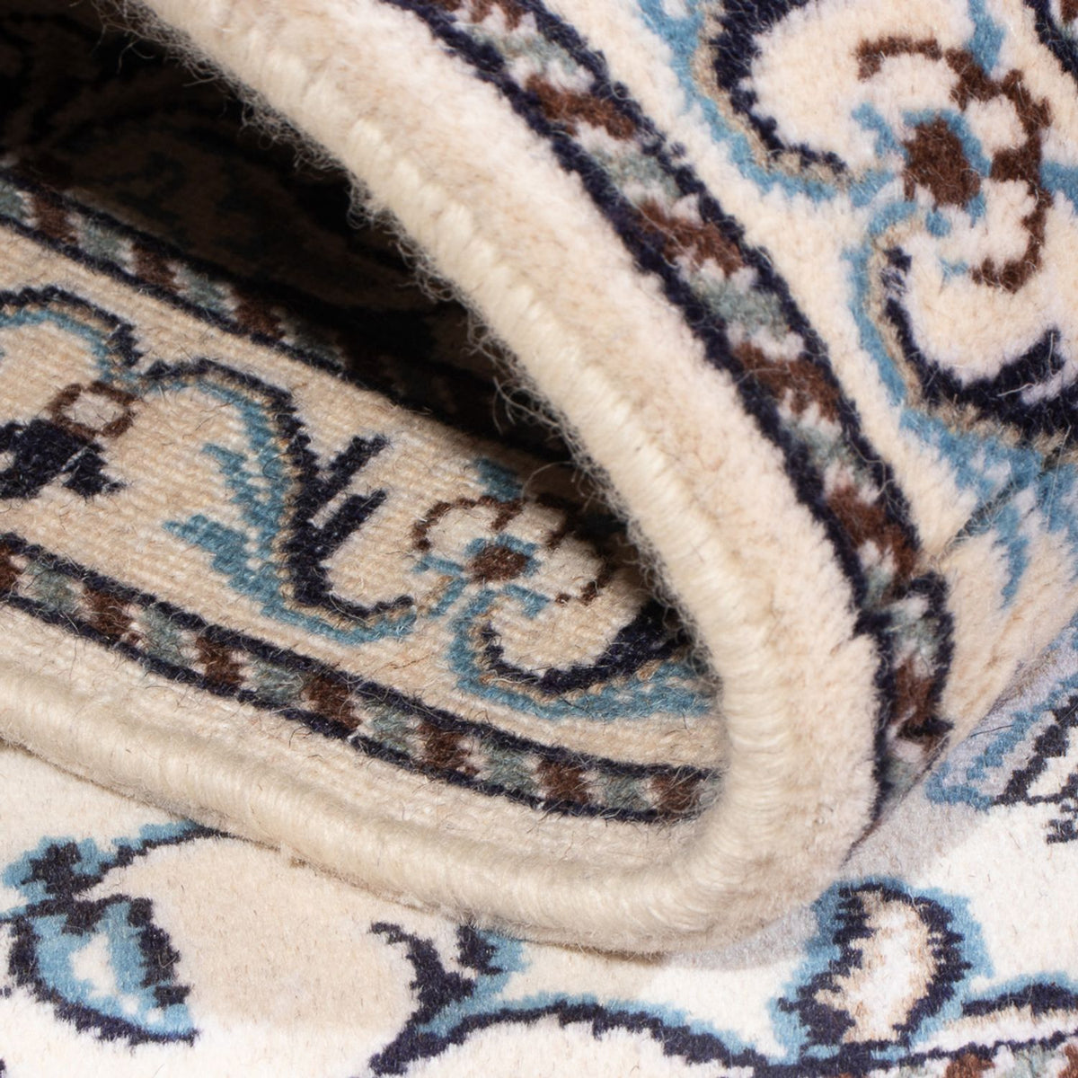 Tapis persan - Nain - 140 x 90 cm - crème