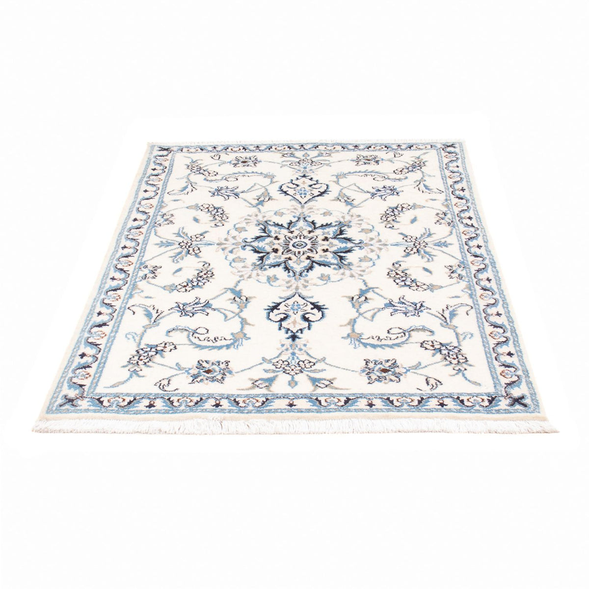 Tapis persan - Nain - 131 x 90 cm - crème