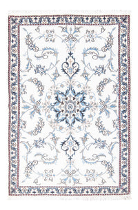 Tapis persan - Nain - 137 x 88 cm - crème