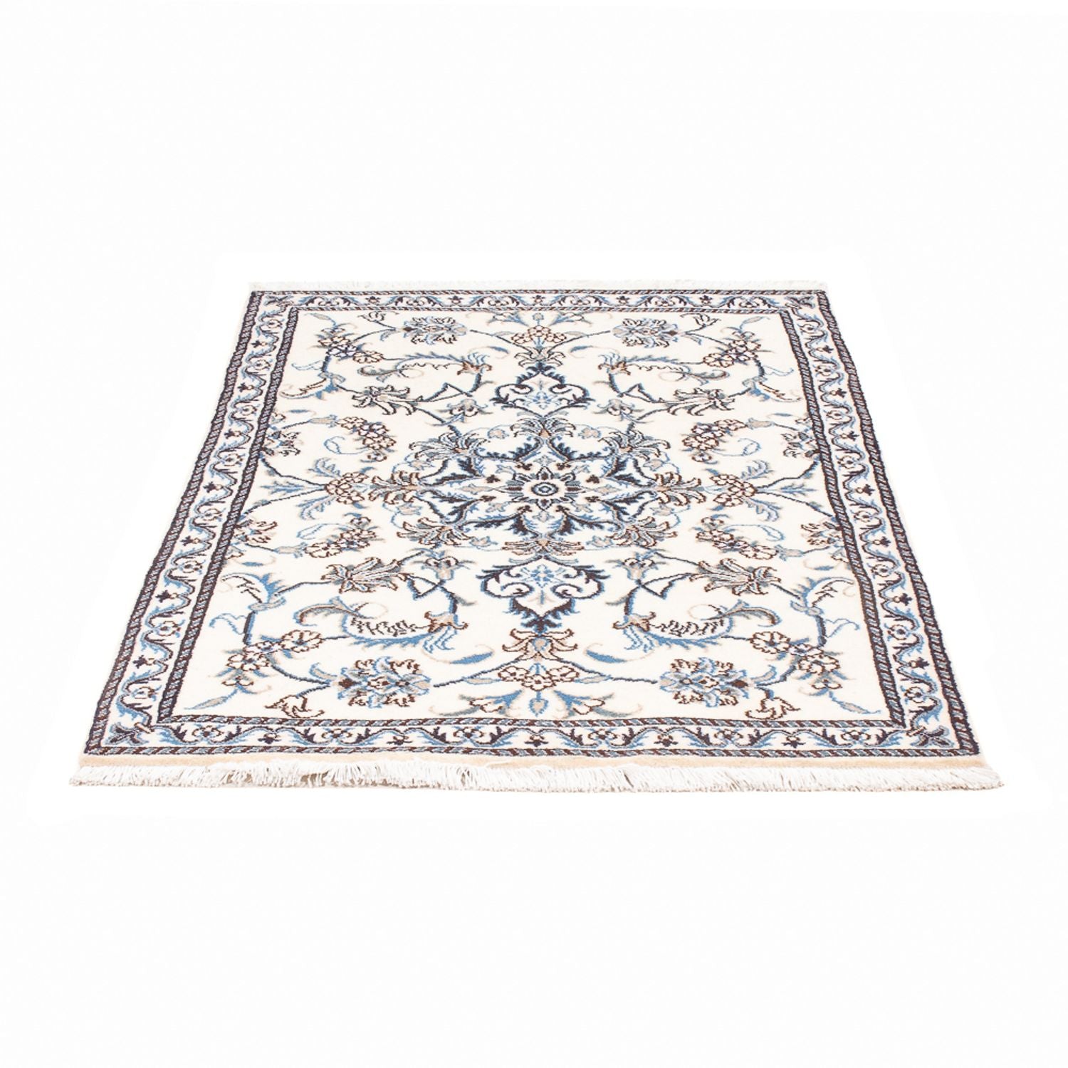Tapis persan - Nain - 130 x 86 cm - crème
