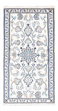 Tapis persan - Nain - 137 x 70 cm - crème