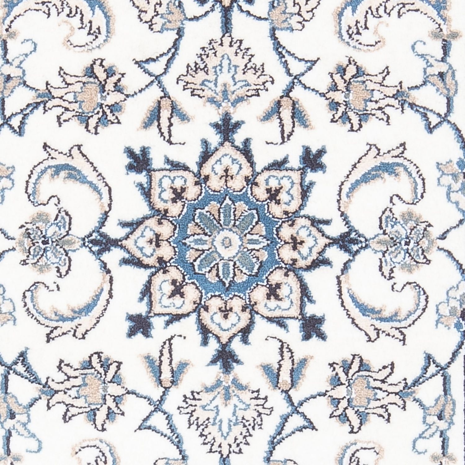 Tapis persan - Nain - 136 x 68 cm - crème