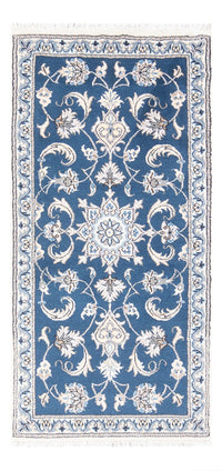 Tapis persan - Nain - 148 x 69 cm - bleu