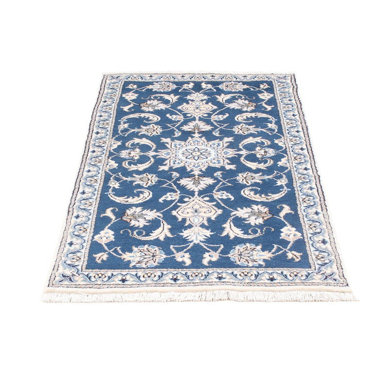 Tapis persan - Nain - 148 x 69 cm - bleu