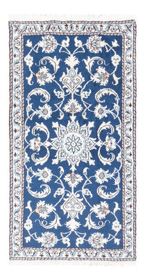 Tapis persan - Nain - 140 x 70 cm - bleu