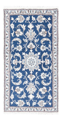 Tapis persan - Nain - 140 x 70 cm - bleu
