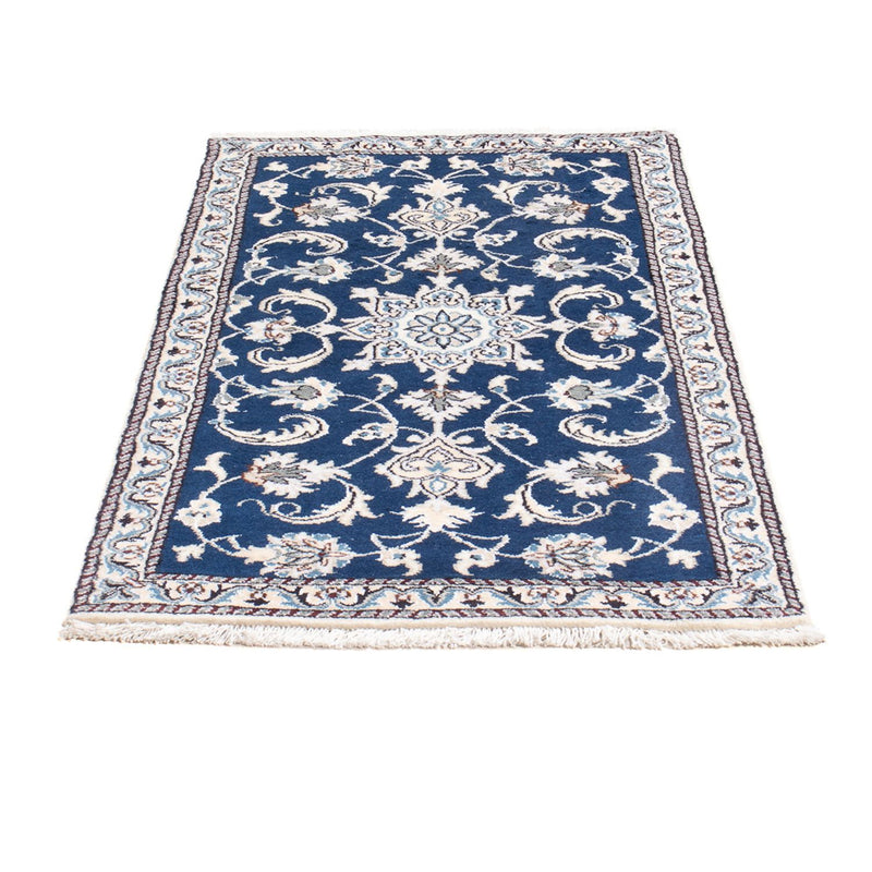 Tapis persan - Nain - 140 x 70 cm - bleu