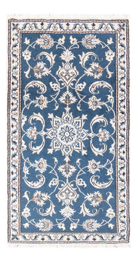 Tapis persan - Nain - 136 x 70 cm - bleu