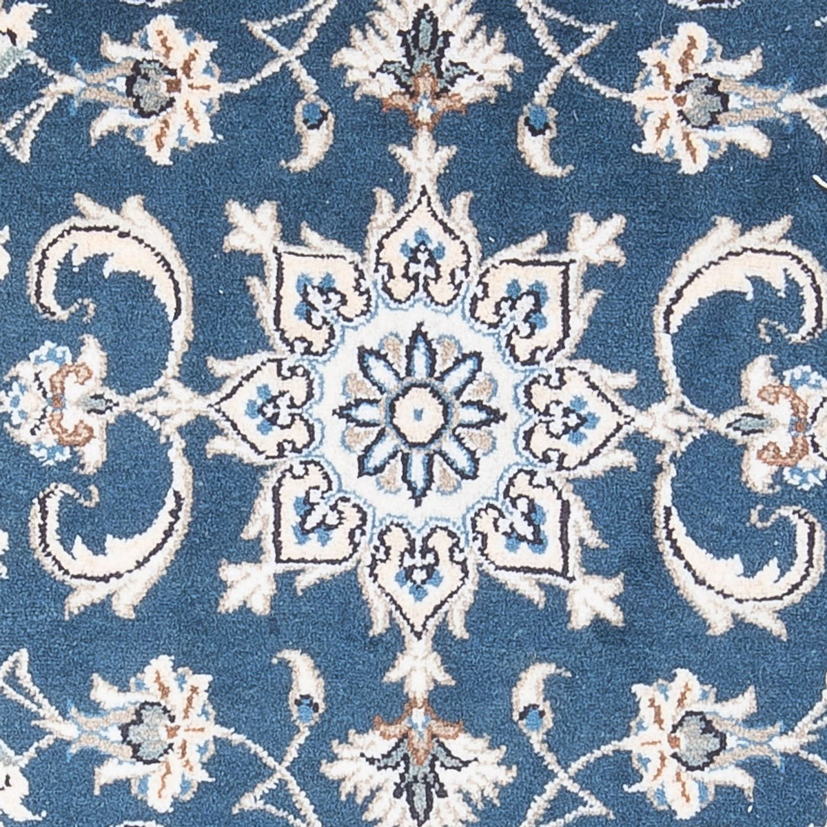 Tapis persan - Nain - 136 x 70 cm - bleu